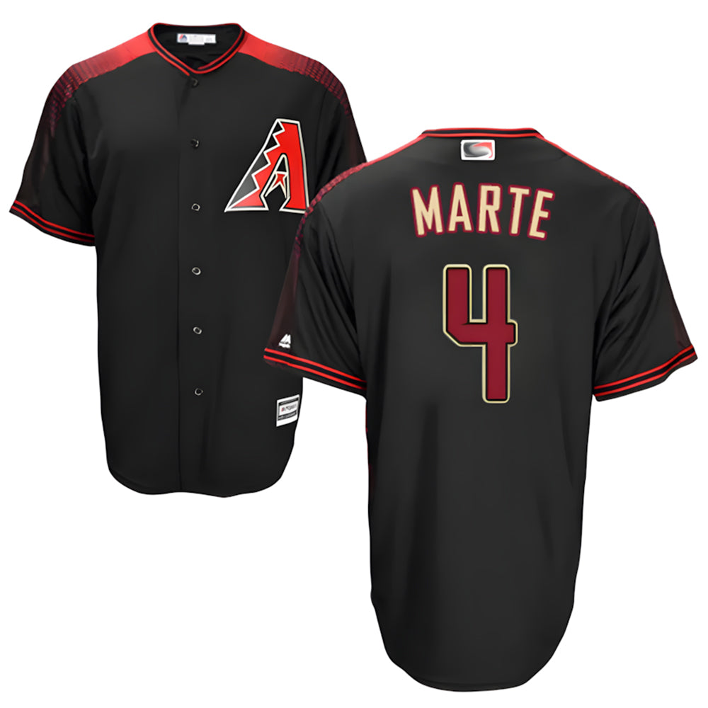 Keante A.Diamondbacks #4 Ketel Marte Player Black Big & Tall Replica Limited Stitched Jerseys