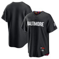 Keante B.Orioles Black City Connect Home Game Blank Player Stitched Jerseys