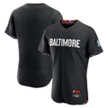 Keante B.Orioles Black City Connect Limited Elite Home Blank Player Stitched Jerseys