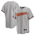 Keante B.Orioles Gray Home Game Blank Player Stitched Jerseys