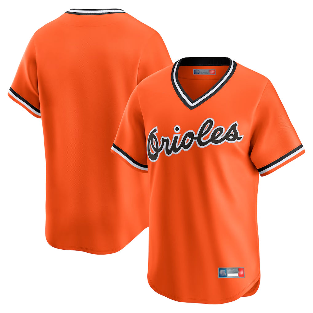Keante B.Orioles Orange Cooperstown Collection Limited T-shirt Home Blank Player Stitched Jerseys