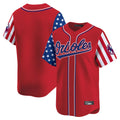 Keante B.Orioles Red Independence Day Vapor Premier Limited Home Game Blank Player Stitched Jerseys