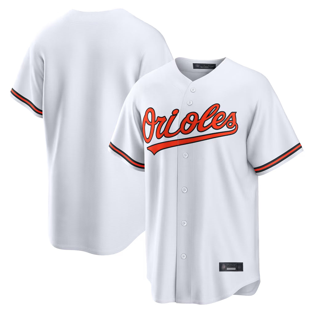 Keante B.Orioles White Home Game Blank Player Stitched Jerseys