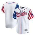 Keante B.Orioles White Independence Day Vapor Premier Home Game Blank Player Stitched Jerseys