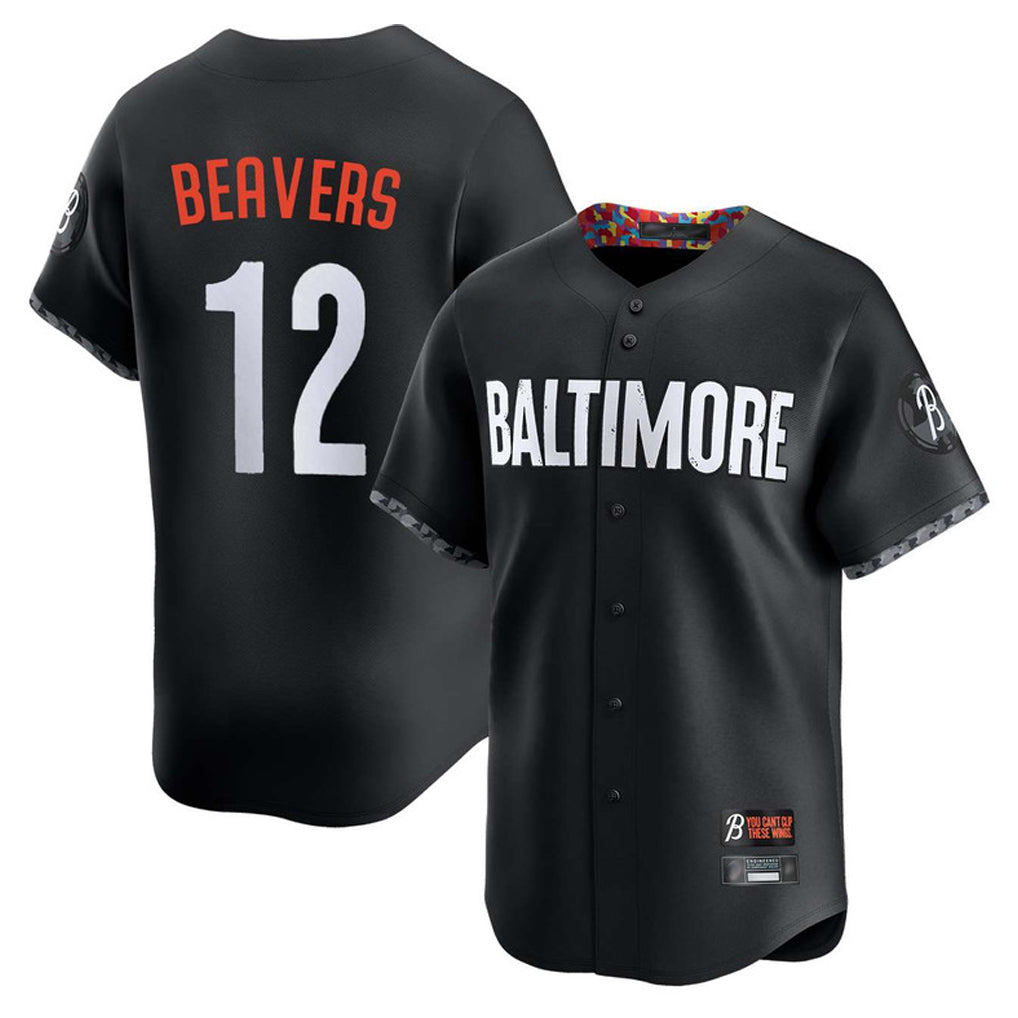 Keante B.Orioles #12 Dylan Beavers Player Black City Connect Limited Home Game Stitched Jerseys