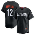 Keante B.Orioles #12 Dylan Beavers Player Black City Connect Limited Home Game Stitched Jerseys