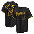 Keante B.Orioles #12 Dylan Beavers Player Black Snake Skin City Home Game Stitched Jerseys