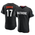 Keante B.Orioles #17 Colton Cowser Player Black City Connect Limited Elite Home Game Stitched Jerseys