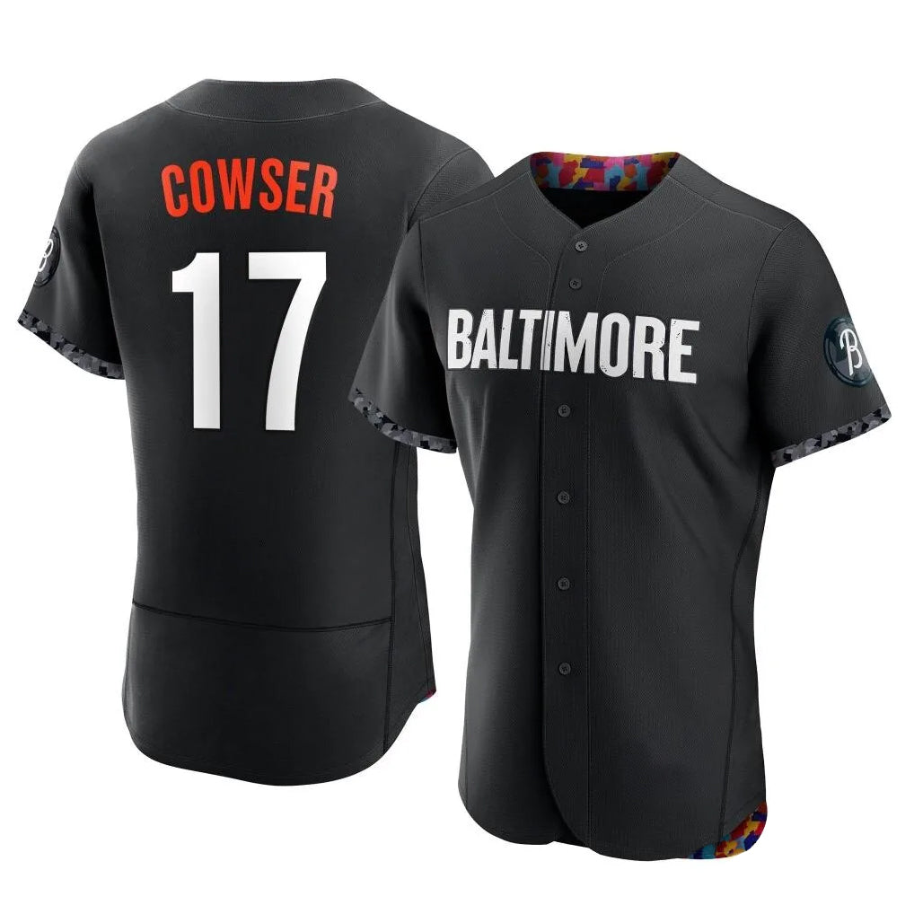 Keante B.Orioles #17 Colton Cowser Player Black City Connect Limited Elite Home Game Stitched Jerseys