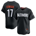 Keante B.Orioles #17 Colton Cowser Player Black City Connect Limited Home Game Stitched Jerseys