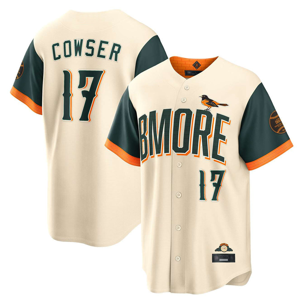Keante B.Orioles #17 Colton Cowser Player Cream 2026 City Connect Home Game Stitched Jerseys