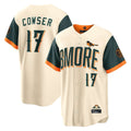 Keante B.Orioles #17 Colton Cowser Player Cream 2026 City Connect Home Game Stitched Jerseys