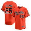 Keante B.Orioles #25 Pete Alonso Player Orange Limited Home Game Stitched Jerseys