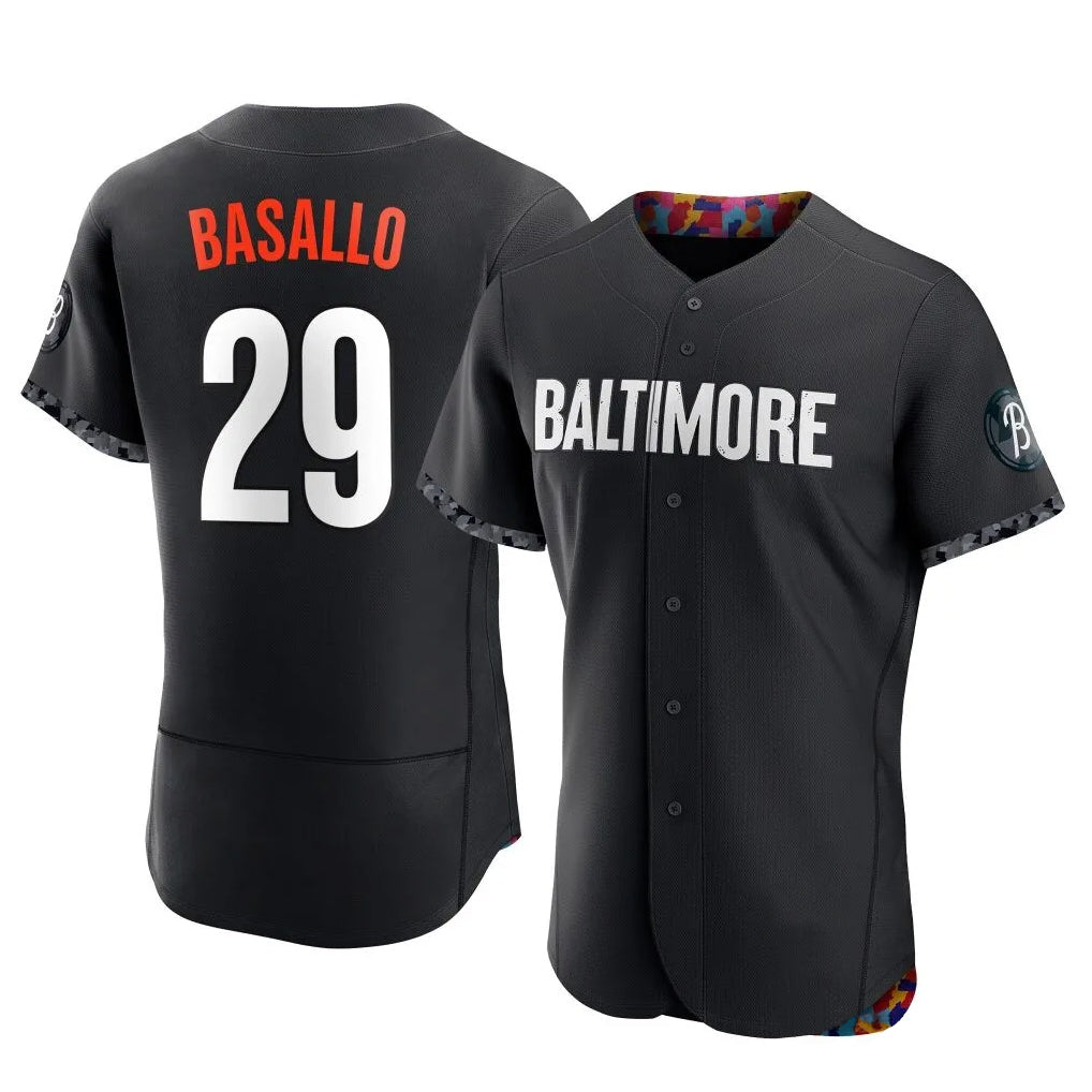 Keante B.Orioles #29 Samuel Basallo Player Black City Connect Limited Elite Home Game Stitched Jerseys