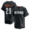 Keante B.Orioles #29 Samuel Basallo Player Black City Connect Limited Home Game Stitched Jerseys