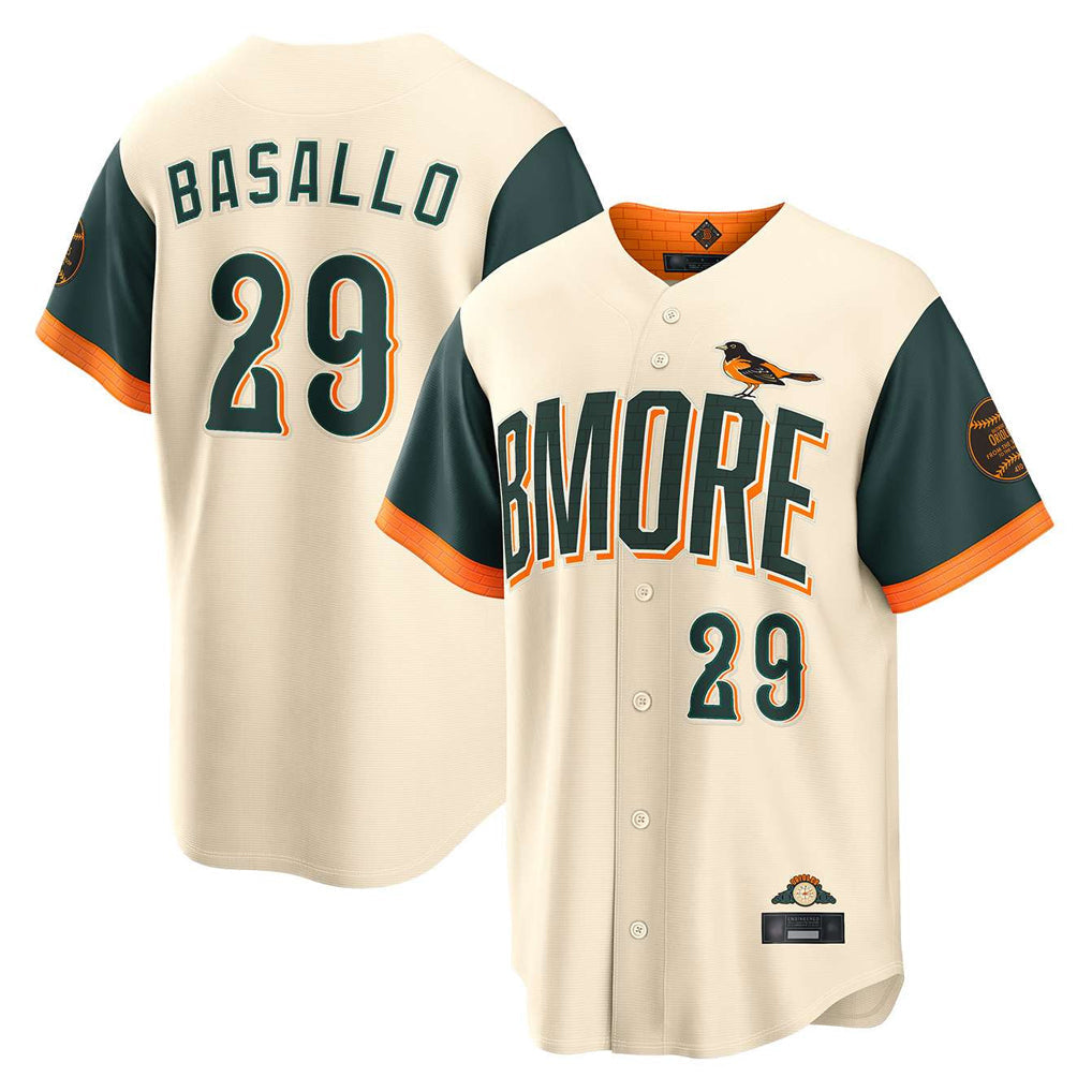 Keante B.Orioles #29 Samuel Basallo Player Cream 2026 City Connect Home Game Stitched Jerseys