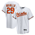 Keante B.Orioles #29 Samuel Basallo Player White Home Game Stitched Jerseys
