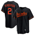 Keante B.Orioles #2 Gunnar Henderson Player Black Home Game Stitched Jerseys