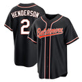 Keante B.Orioles #2 Gunnar Henderson Player Black Out Home Game Stitched Jerseys