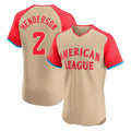 Keante B.Orioles #2 Gunnar Henderson Player Cream American League All-Star Limited Elite Home Game Stitched Jerseys