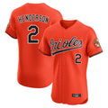 Keante B.Orioles #2 Gunnar Henderson Player Orange Limited Elite Home Game Stitched Jerseys