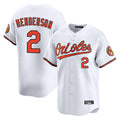 Keante B.Orioles #2 Gunnar Henderson Player White Limited Home Game Stitched Jerseys