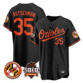 Keante B.Orioles #35 Adley Rutschman Black 30th Anniversary of 2131 Home Game Stitched Jerseys