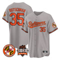 Keante B.Orioles #35 Adley Rutschman Gray 30th Anniversary of 2131 Home Game Stitched Jerseys