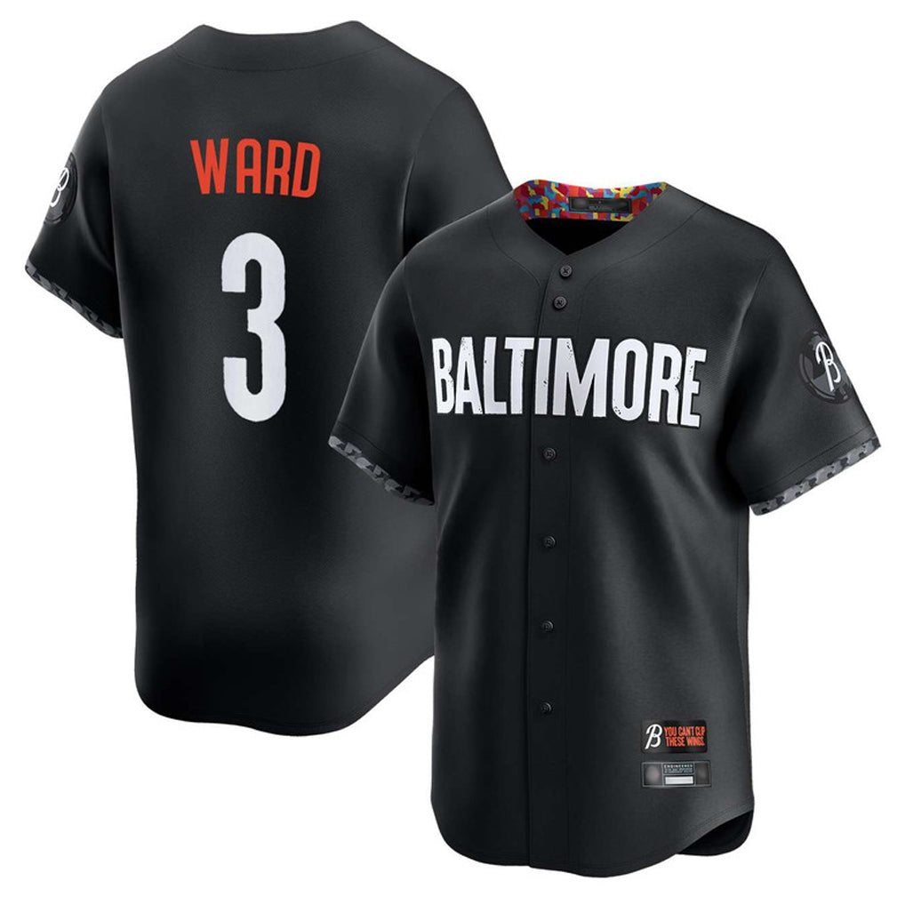 Keante B.Orioles #3 Taylor Ward Player Black City Connect Limited Home Game Stitched Jerseys