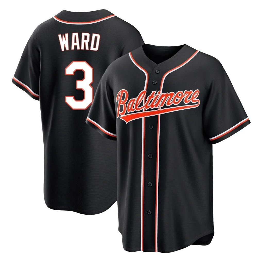Keante B.Orioles #3 Taylor Ward Player Black Out Home Game Stitched Jerseys