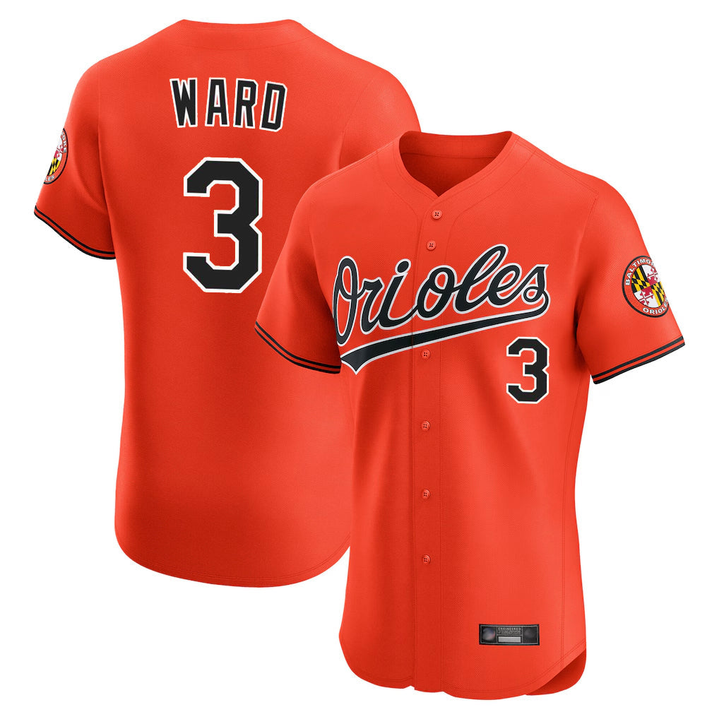 Keante B.Orioles #3 Taylor Ward Player Orange Limited Elite Home Game Stitched Jerseys