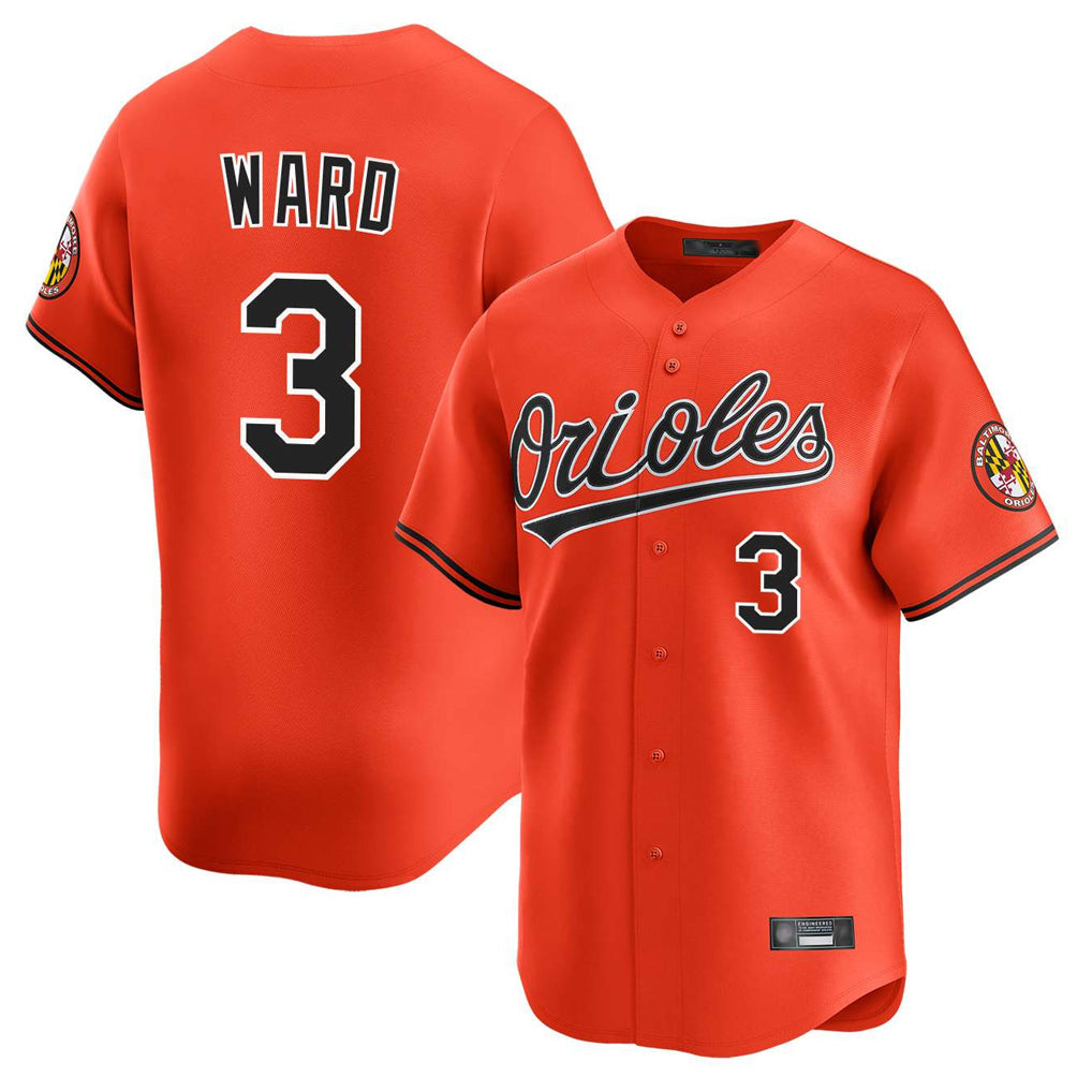 Keante B.Orioles #3 Taylor Ward Player Orange Limited Home Game Stitched Jerseys