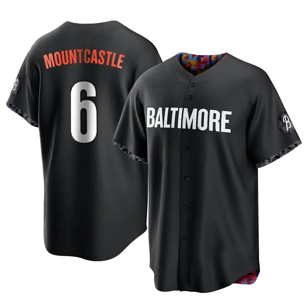 Keante B.Orioles #6 Ryan Mountcastle Player Black City Connect Home Game Stitched Jerseys