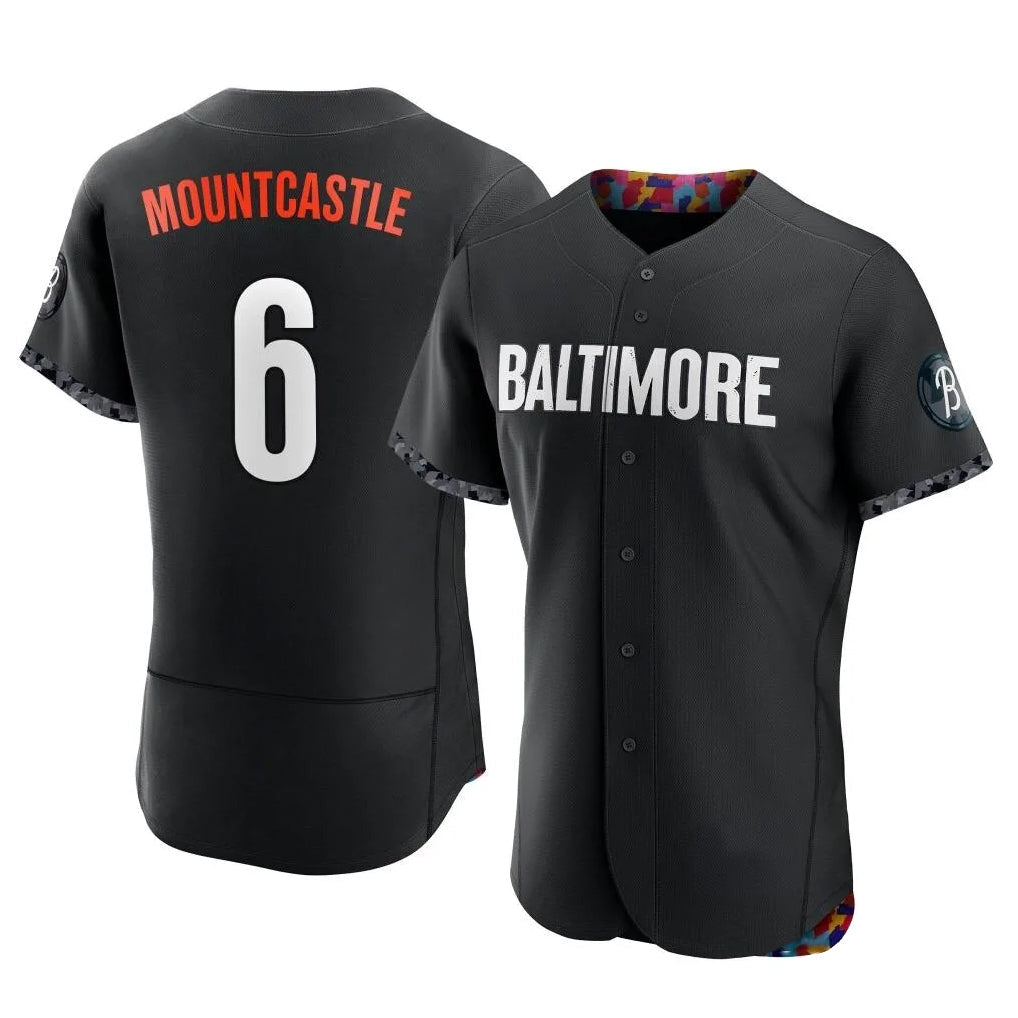 Keante B.Orioles #6 Ryan Mountcastle Player Black City Connect Limited Elite Home Game Stitched Jerseys