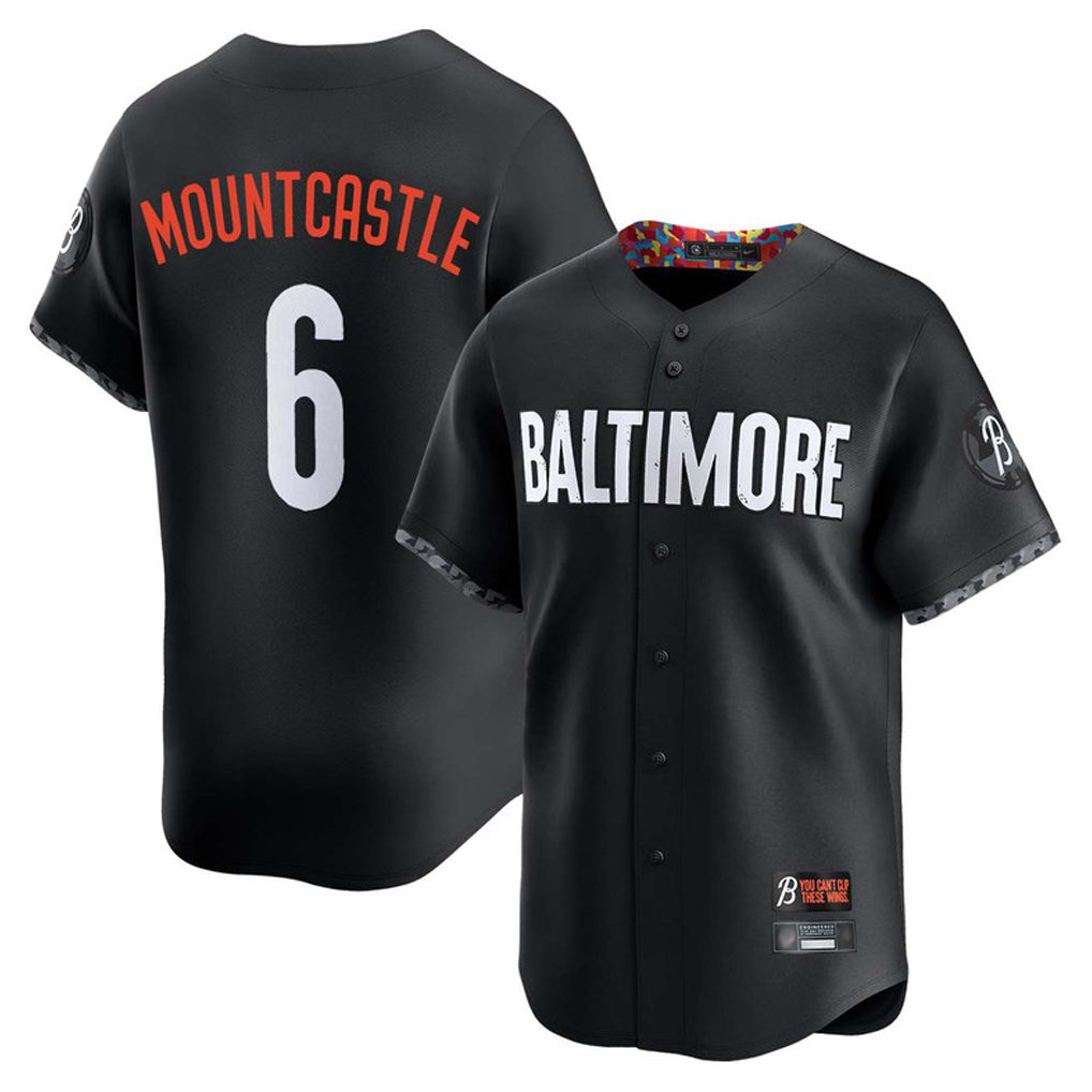 Keante B.Orioles #6 Ryan Mountcastle Player Black City Connect Limited Home Game Stitched Jerseys