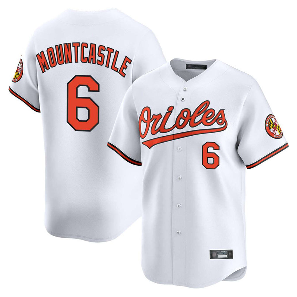 Keante B.Orioles #6 Ryan Mountcastle Player White Limited Home Game Stitched Jerseys