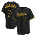 Keante B.Orioles #7 Jackson Holliday Player Black Snake Skin City Home Game Stitched Jerseys