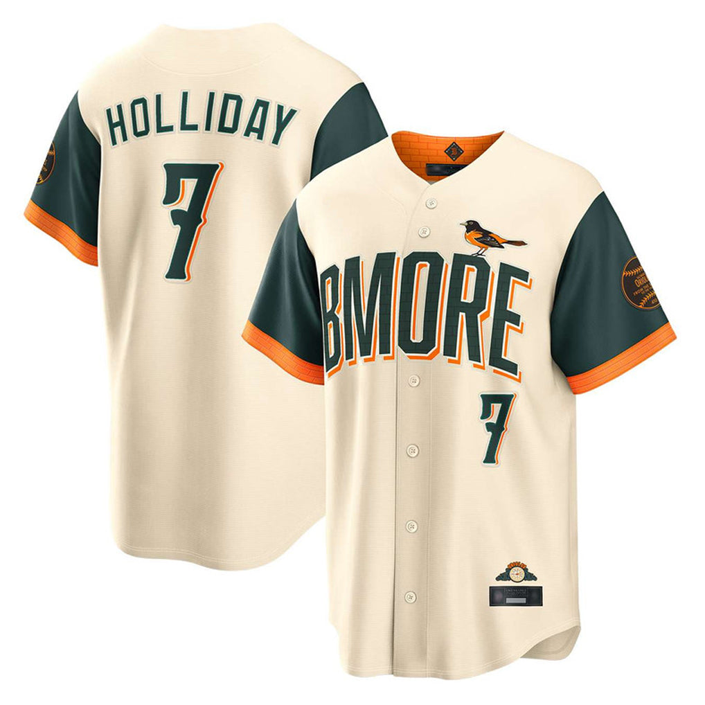 Keante B.Orioles #7 Jackson Holliday Player Cream 2026 City Connect Home Game Stitched Jerseys