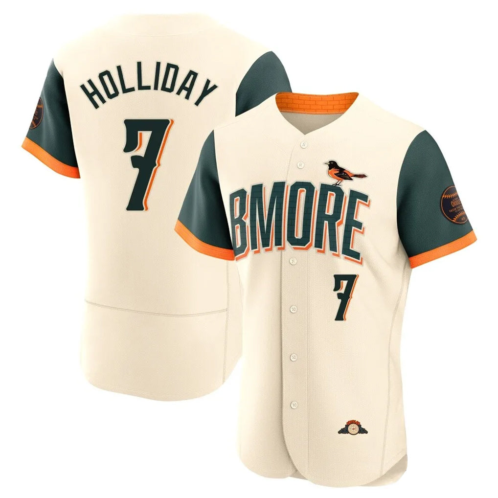 Keante B.Orioles #7 Jackson Holliday Player Cream 2026 City Connect Limited Elite Home Game Stitched Jerseys