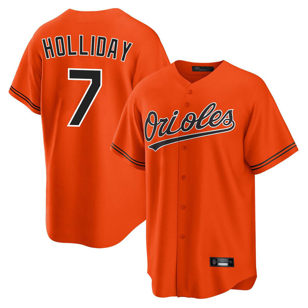 Keante B.Orioles #7 Jackson Holliday Player Orange Home Game Stitched Jerseys
