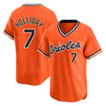 Keante B.Orioles #7 Jackson Holliday Player Orange T-shirt Limited Home Game Stitched Jerseys