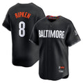 Keante B.Orioles #8 Cal Ripken Player Black City Connect Limited Home Game Stitched Jerseys