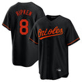 Keante B.Orioles #8 Cal Ripken Player Black Home Game Stitched Jerseys
