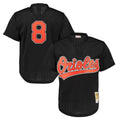 Keante B.Orioles #8 Cal Ripken Player Black Mitchell & Ness 1997 Cooperstown Mesh Game Stitched Jerseys