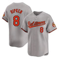 Keante B.Orioles #8 Cal Ripken Player Gray Limited Home Game Stitched Jerseys