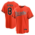 Keante B.Orioles #8 Cal Ripken Player Orange Home Game Stitched Jerseys