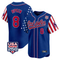Keante B.Orioles #8 Cal Ripken Player Royal USA 250 Independence Day Vapor Premier Limited Home Game Stitched Jerseys