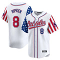 Keante B.Orioles #8 Cal Ripken Player White Independence Day Vapor Premier Home Game Stitched Jerseys