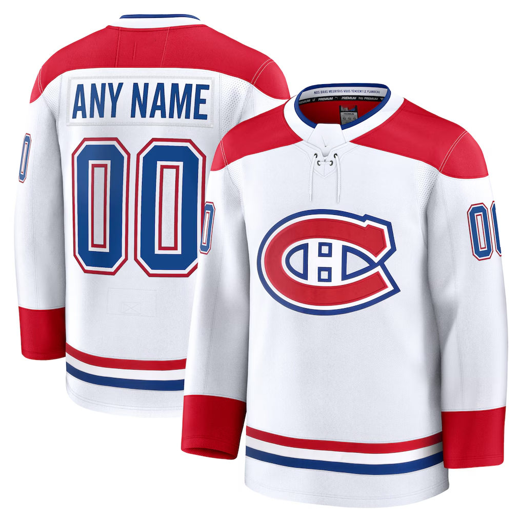 Keante Cheap M.Canadiens White Away Premium Jerseys