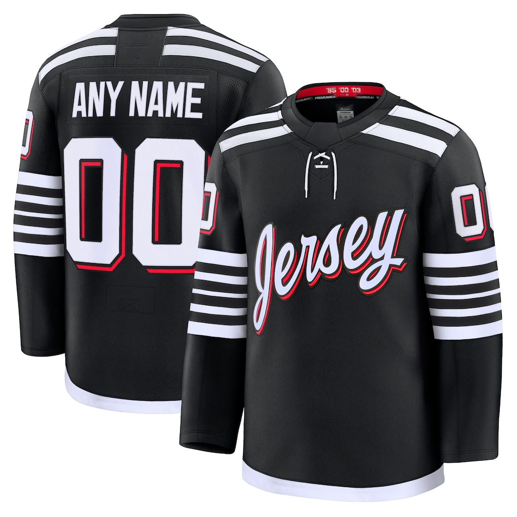 Keante Cheap NJ.Devils Black Alternate Premium Jerseys